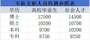 2024文職專(zhuān)業(yè)技術(shù)崗等級(jí)工資